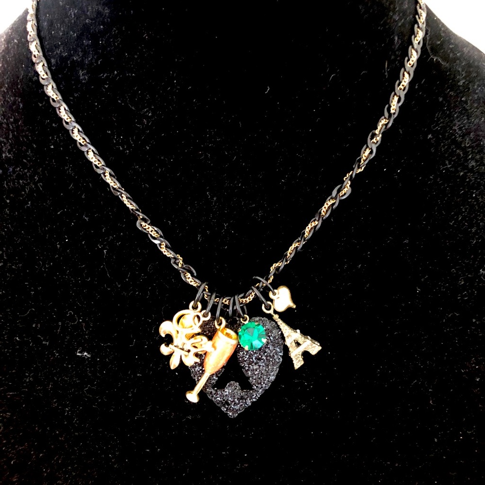 Betsey Johnson Paris Collection Charm Necklace